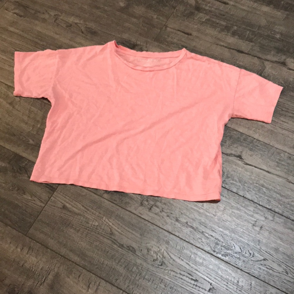 Pink American Eagle cropped shirt